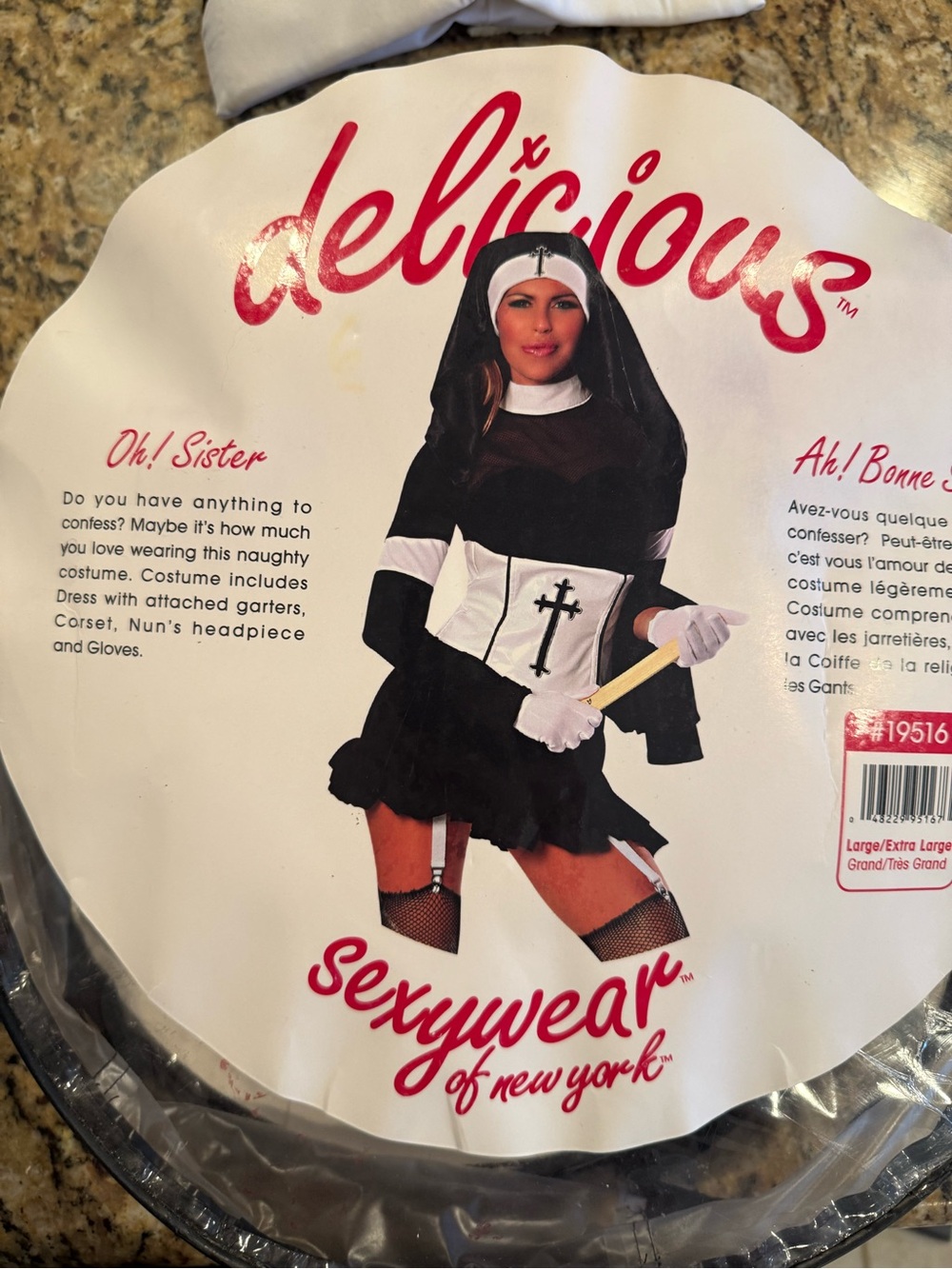 Delicious Oh! Sister Sexywear nun Halloween cosplay Costume large / XL